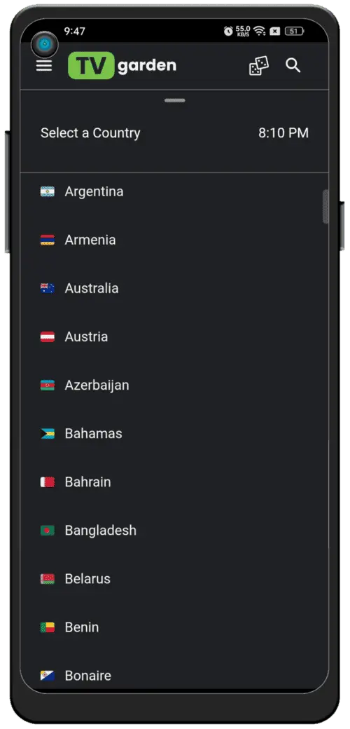 Screenshot Live TV 4